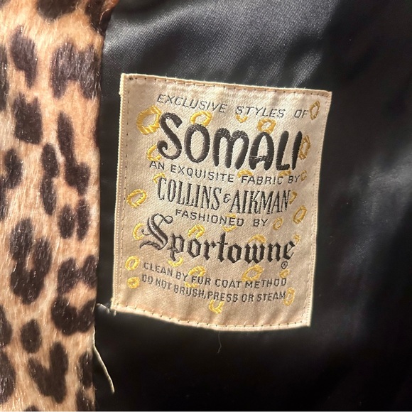 Vintage leopard print faux fur coat - Picture 5 of 6